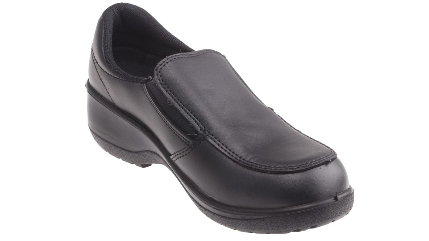 RS PRO Women's Black Steel Toe Capped Safety Shoes, UK 3, EU 36