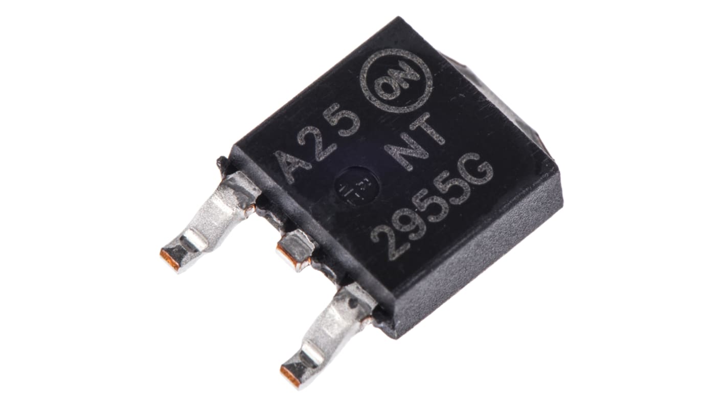 onsemi P-Channel MOSFET, 12 A, 60 V, 3-Pin DPAK NTD2955T4G