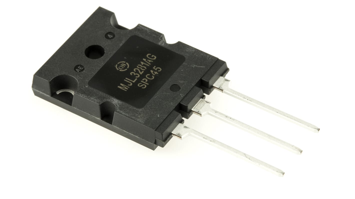 Transistor NPN onsemi, 3 Pin, TO-3BPL, 15 A, 200 V, , Montaggio su foro