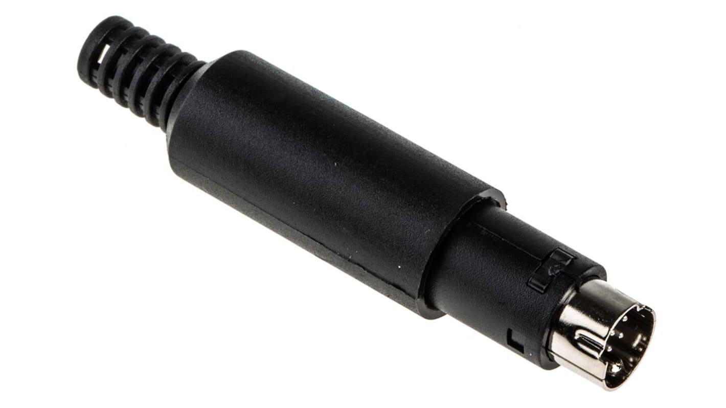 Miniature Forlængeraksel, Lige 8-Polet Han, 1A 50 V AC/DC