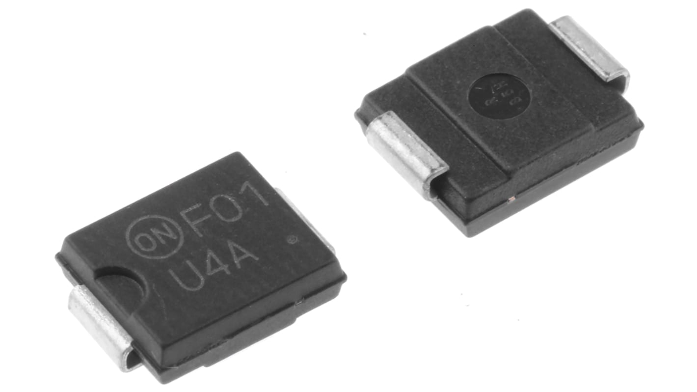 Diodo onsemi, Montaggio superficiale, 4A, 800V, DO-214AB (SMC), Impieghi generici