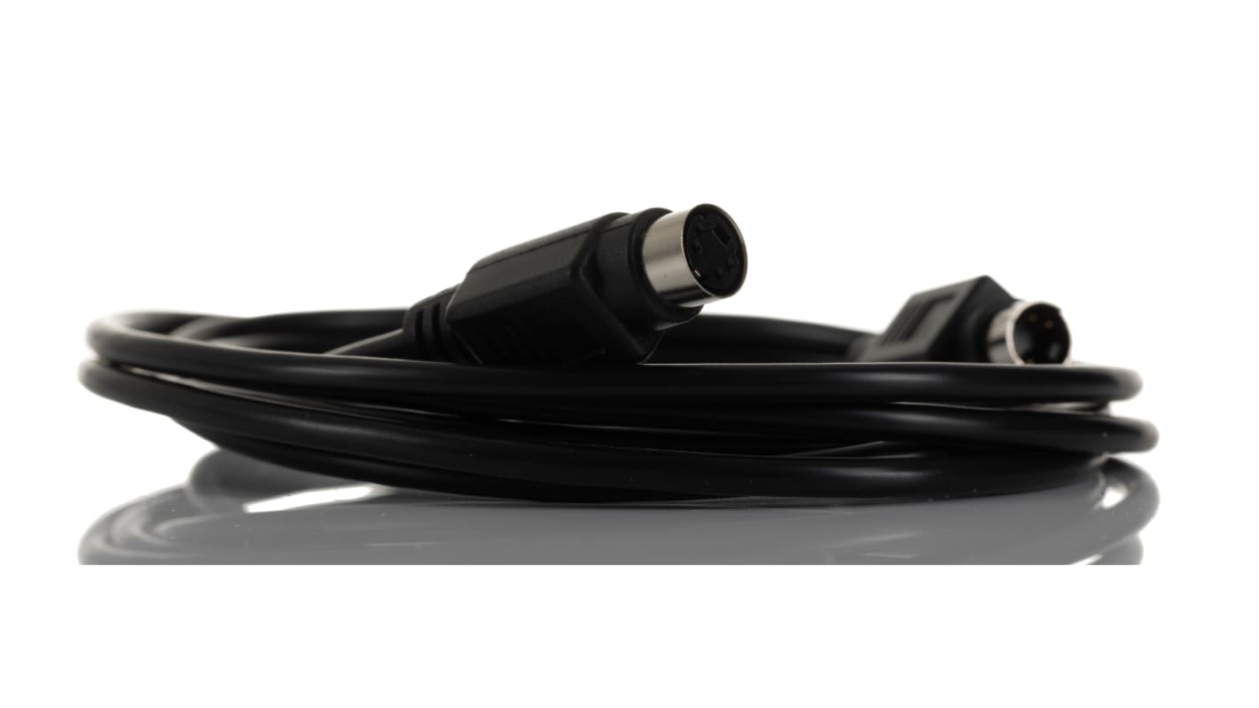 Cable DIN Mini DIN de 4 contactos 2m Negro