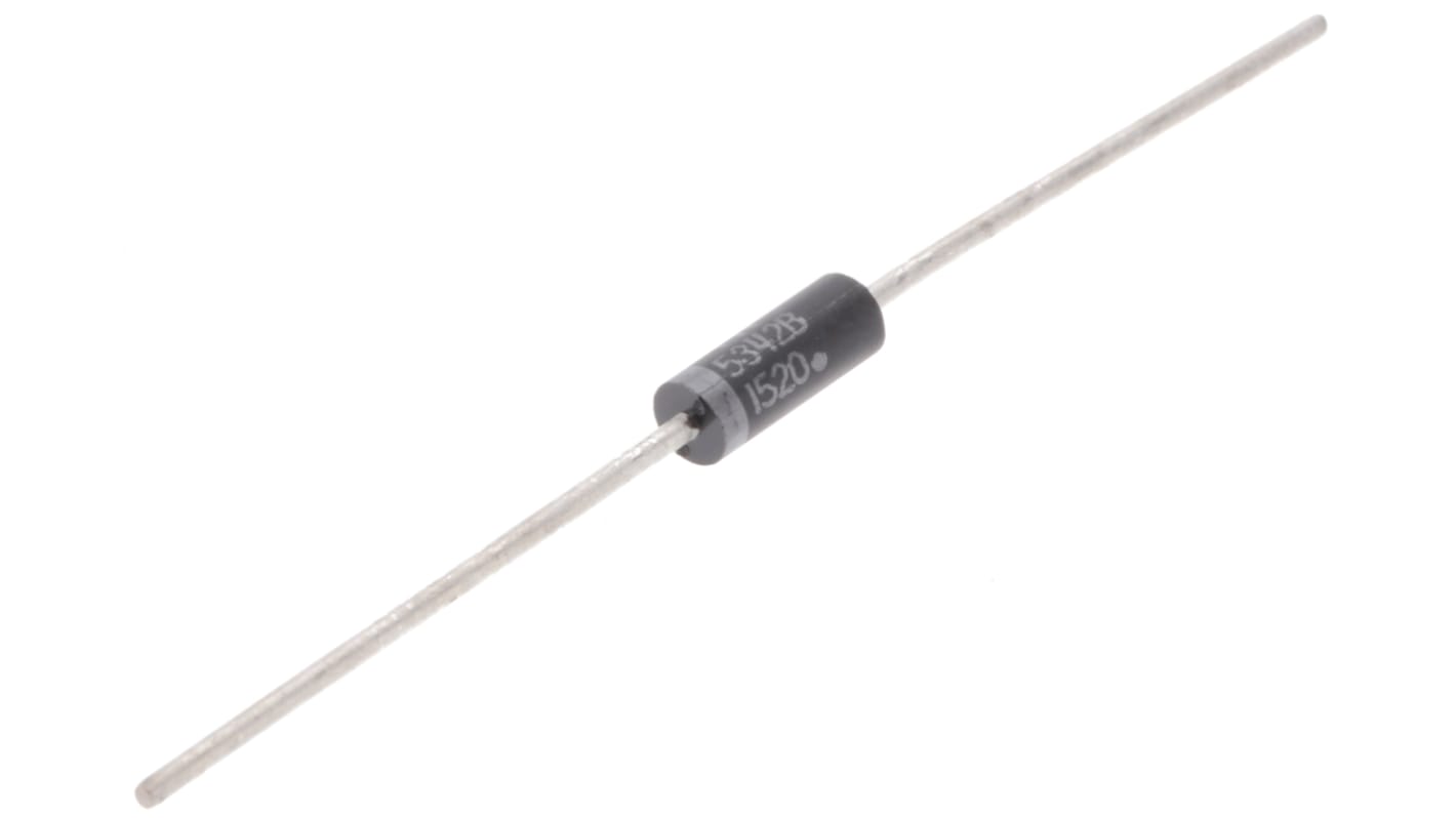 Diode Zener onsemi, 6.8V, Traversant, dissip. ≤ 5 W DO-15