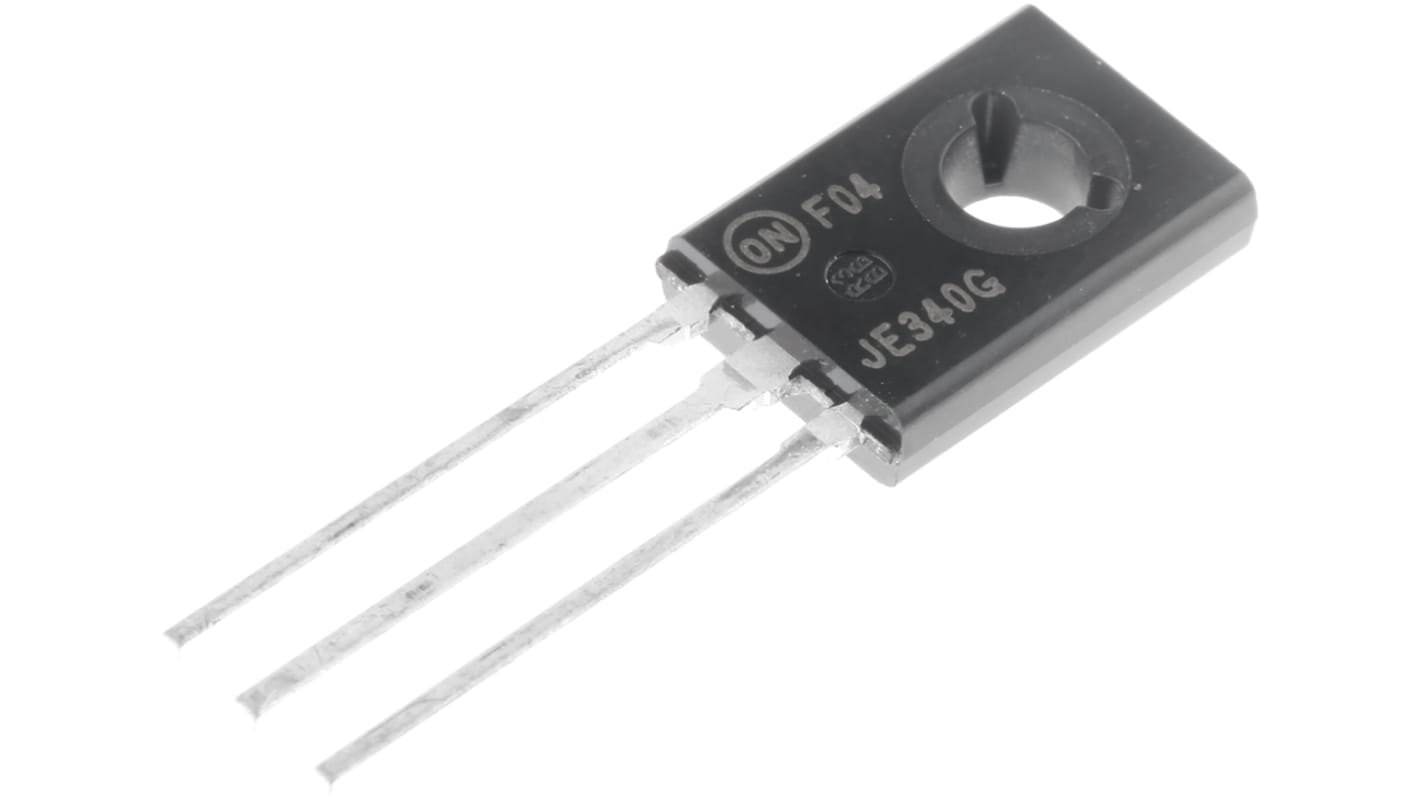 onsemi MJE340G NPN Transistor, 500 mA, 300 V, 3-Pin TO-225