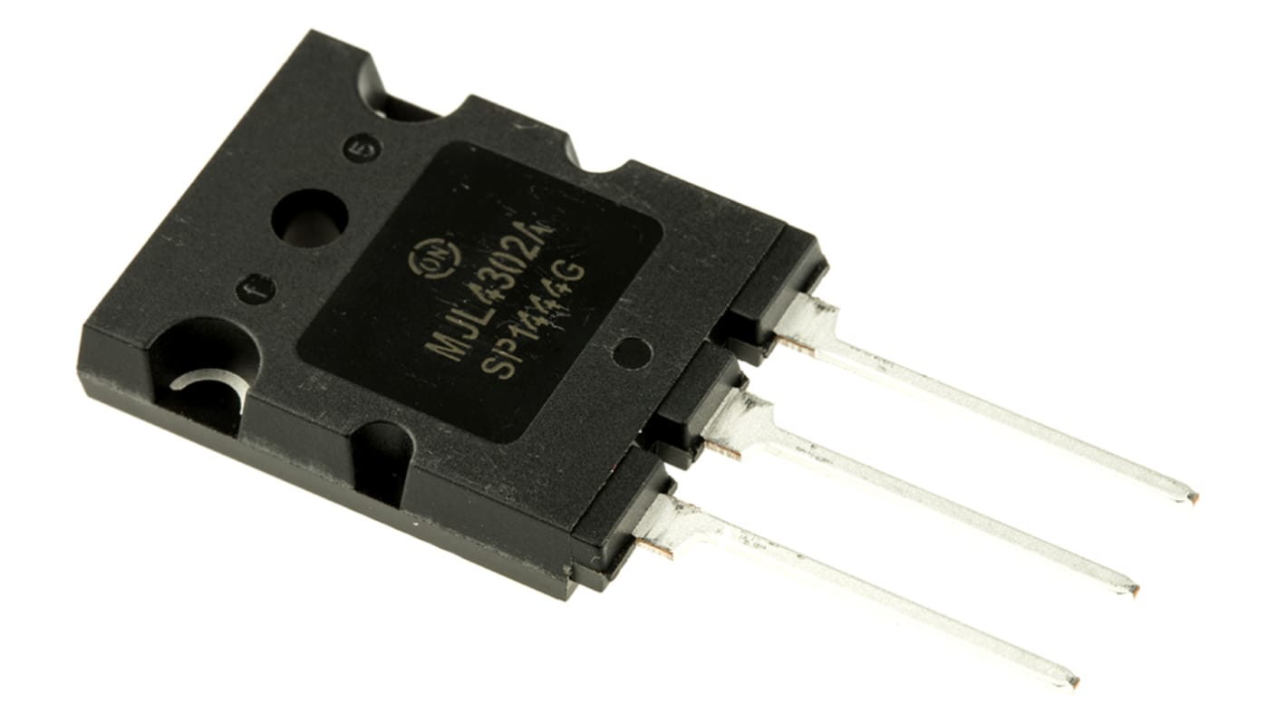 Transistor PNP onsemi, 3 Pin, TO-3BPL, -15 A, -350 V, , Montaggio su foro
