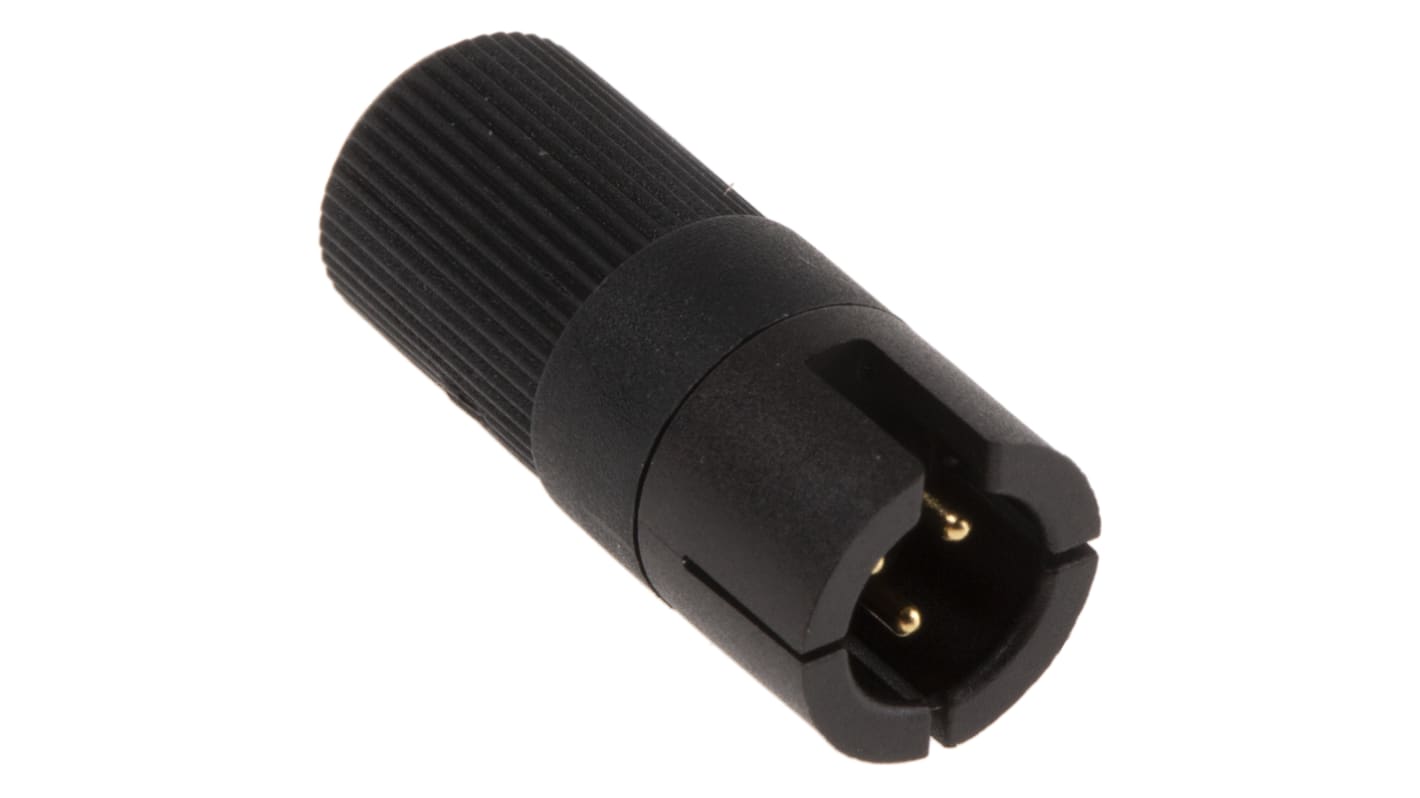 binder Circular Connector, 3 Contacts, Cable Mount, Subminiature Connector, Plug, Male, IP40, 719 Series