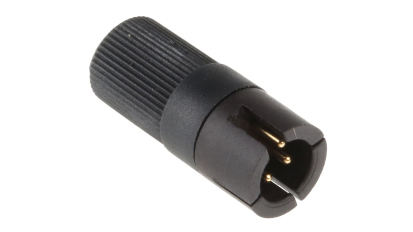 binder Circular Connector, 4 Contacts, Cable Mount, Subminiature Connector, Plug, Male, IP40, 719 Series