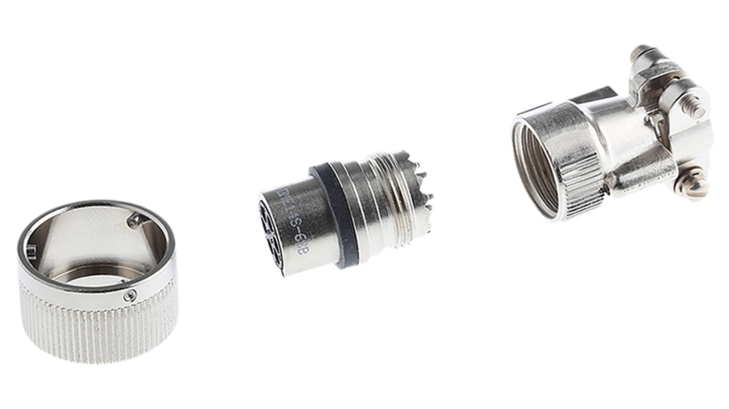 ITT Cannon, CA-COM, Copper Alloy 6 Way Cable Mount MIL Spec Circular Connector Plug, Socket Contacts,Shell Size 14S,