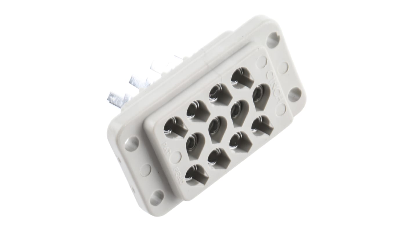 Connettore automotive Cinch, Femmina, 5A, 12 vie, Montaggio a pannello