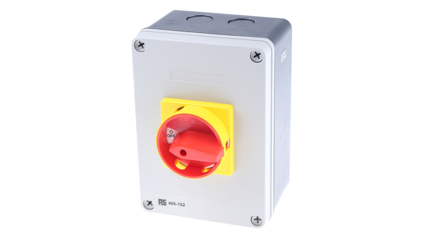 RS PRO 3P Sikkerhedsafbryder, 63A, 22kW, IP65