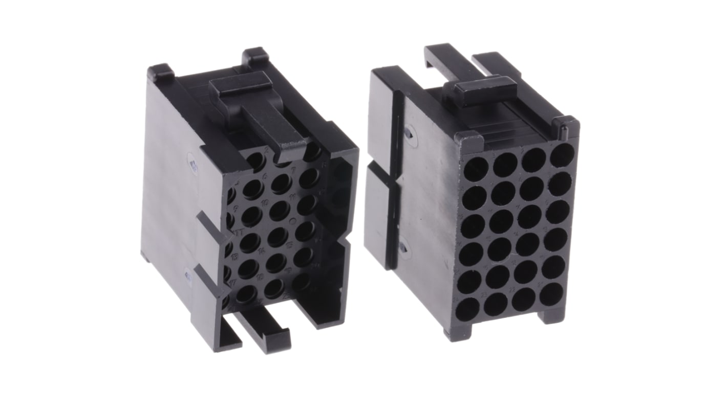 ITT Cannon 4排连接器外壳公插, 24p, 5.08mm间距, Trident系列