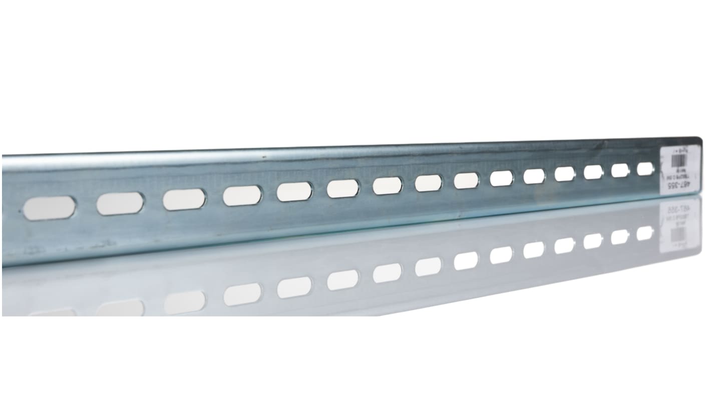 Guida DIN RS PRO G Tipo perforato 500mm x 32mm x 15mm, in Acciaio