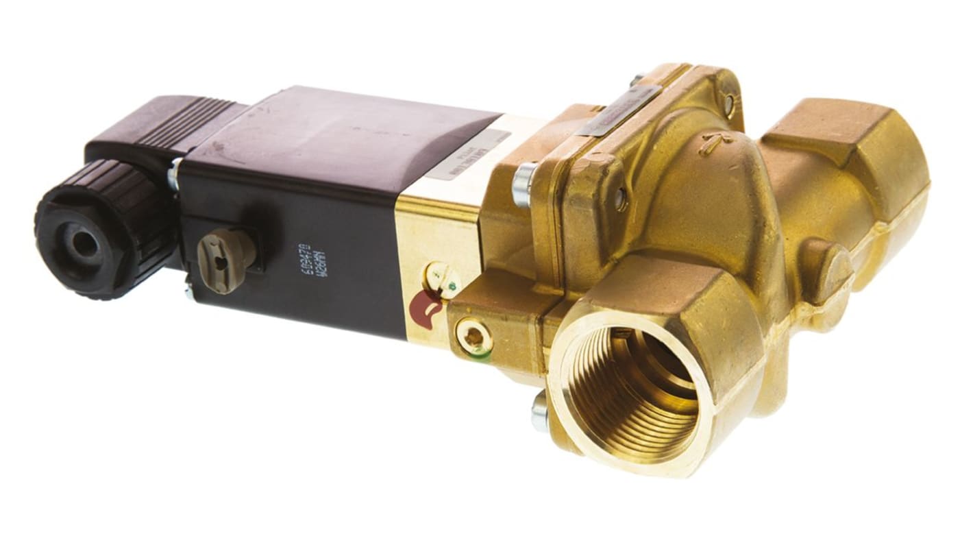 Burkert Solenoid Valve 134434, 2 port(s) , NC, 24 V dc, 3/4in