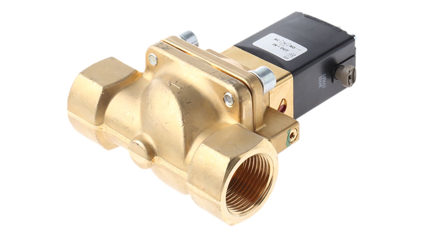 Elettrovalvola NC Burkert, 10 bar max, 2 porte , 230 V c.a., 1poll