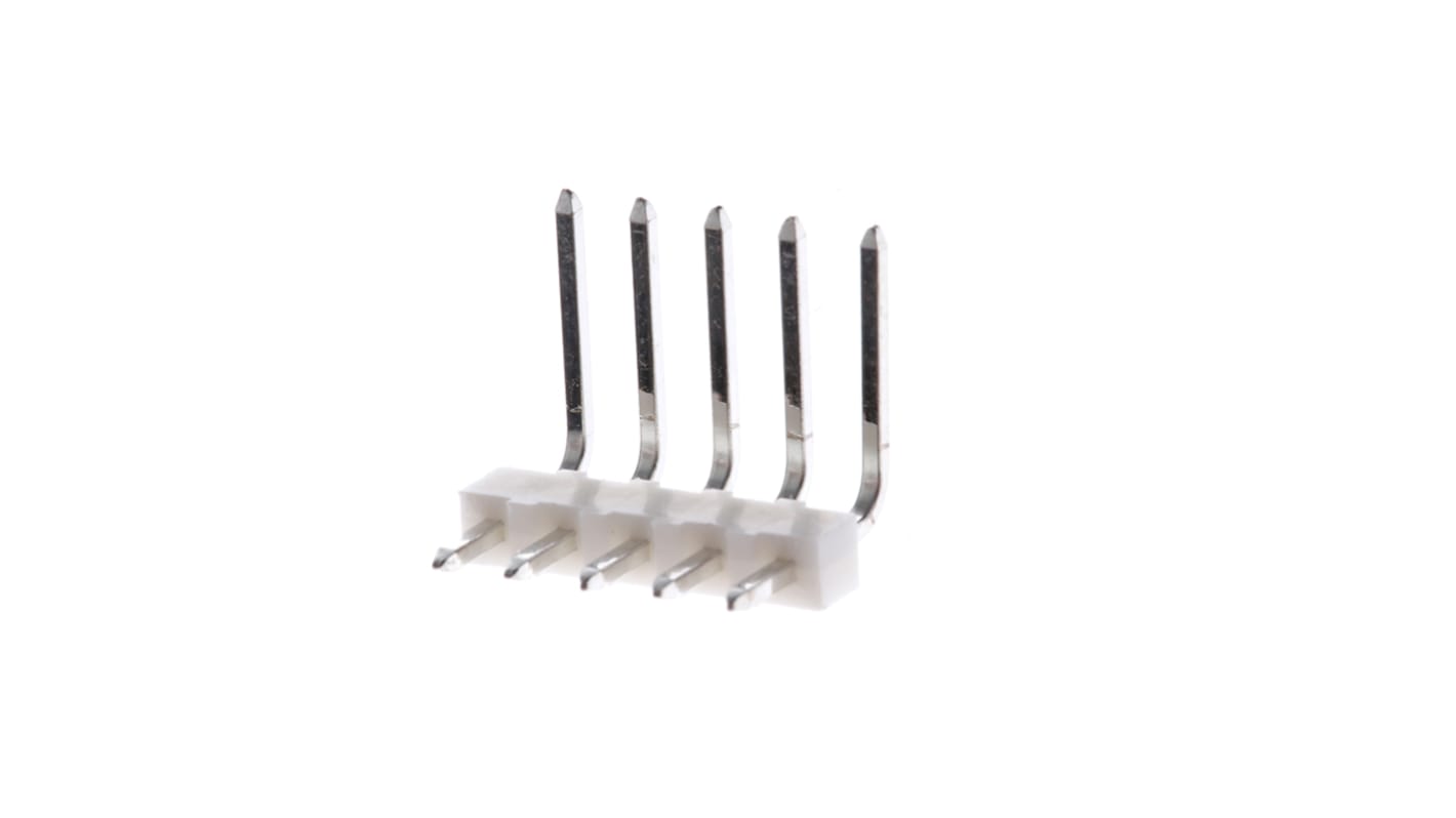 Molex KK 254 Series Right Angle Through Hole Pin Header, 5 Contact(s), 2.54mm Pitch, 1 Row(s), Unshrouded