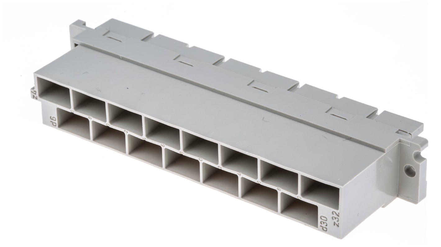Connettore DIN 41612 HARTING Femmina, Ad angolo diritto, 15 vie 2 file, terminazione Faston