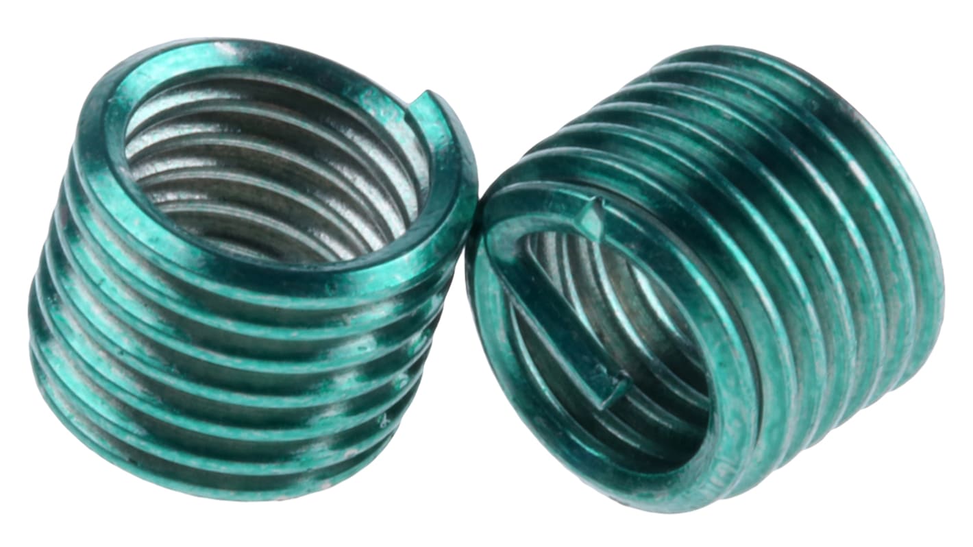 Böllhoff M6 x 1钢丝螺套, 9mm长螺纹, 6.3mm钻头