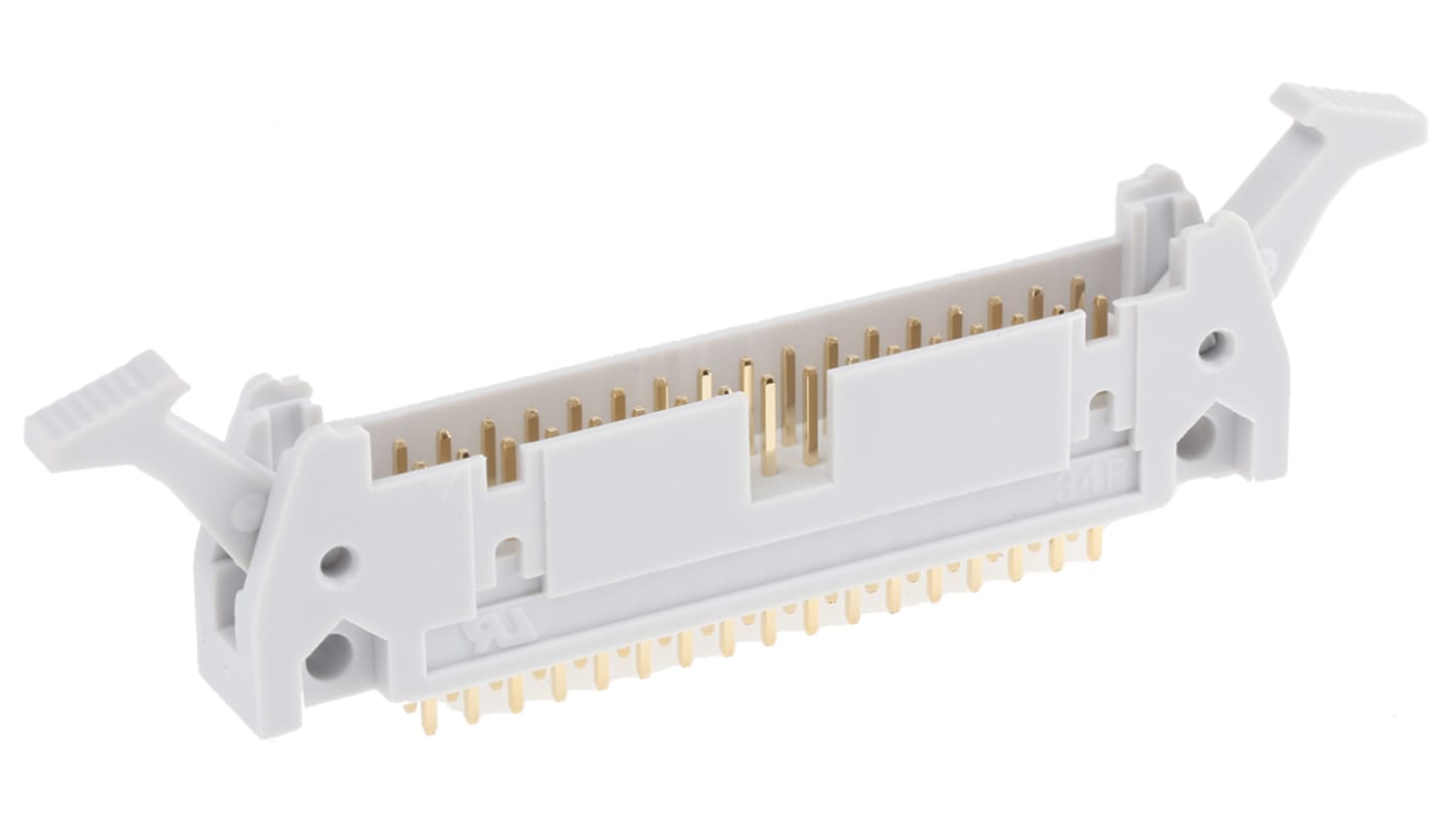 File di contatti PCB RS PRO, 34 vie, passo 2.54mm