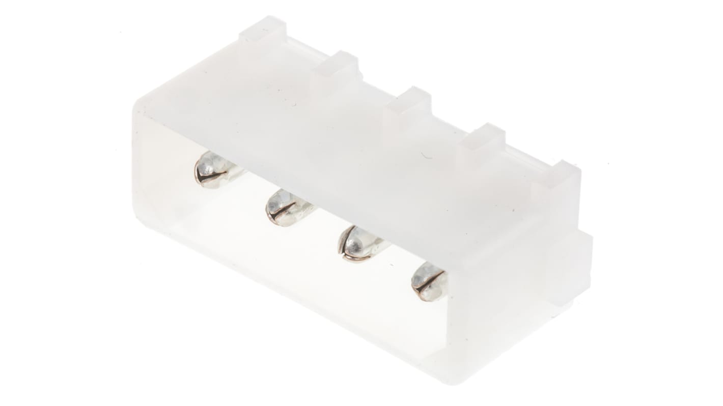 TE Connectivity 4p单排排针 直向, 5.08mm间距, 13.0A, 250.0 V, THT安装, Commercial MATE-N-LOK系列