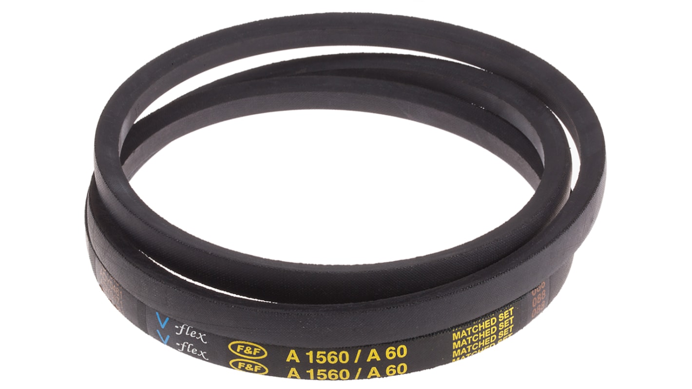 RS PRO Drive Belt, belt section A, 1520mm Length