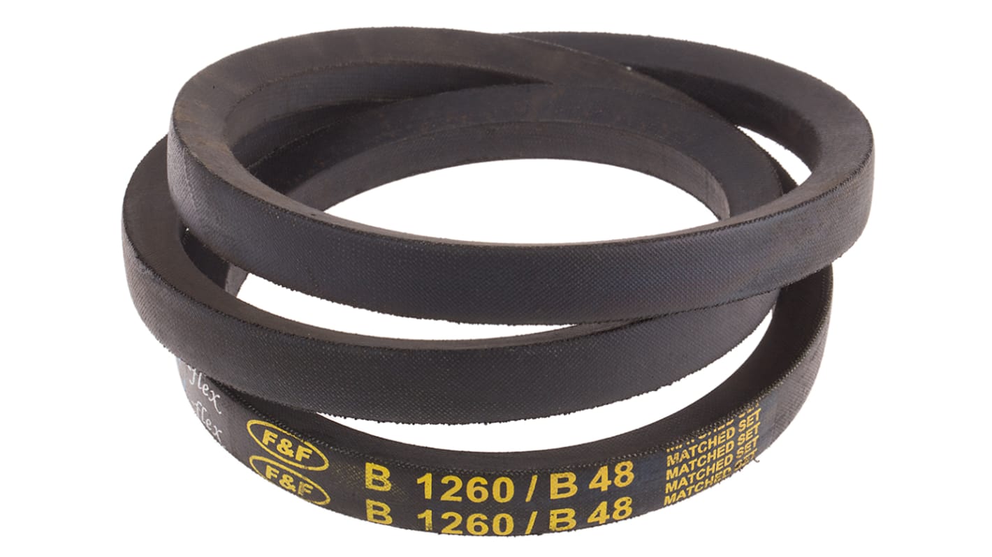 RS PRO Drive Belt, belt section B, 1210mm Length