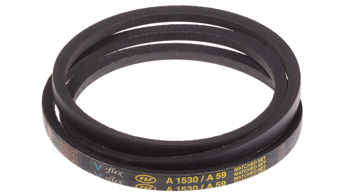 RS PRO Drive Belt, belt section A, 1500mm Length