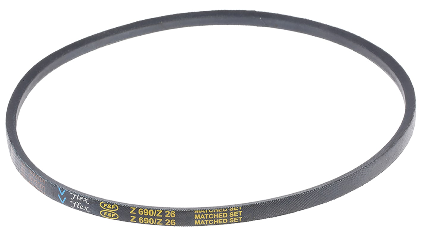 RS PRO Drive Belt, belt section Z, 660mm Length