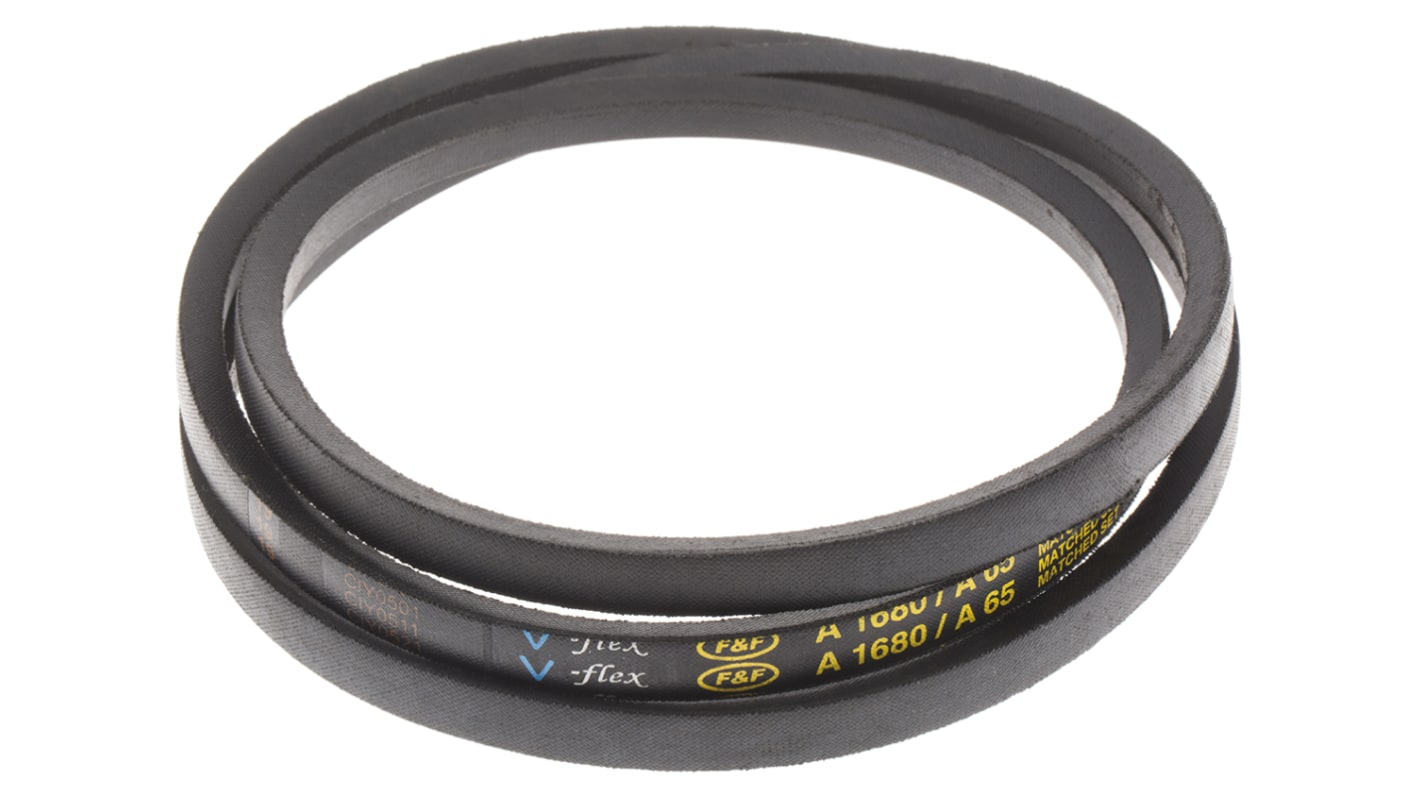 RS PRO Drive Belt, belt section A, 1650mm Length