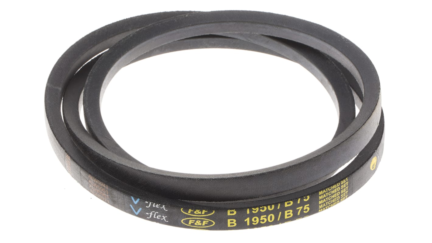 RS PRO Drive Belt, belt section B, 1900mm Length