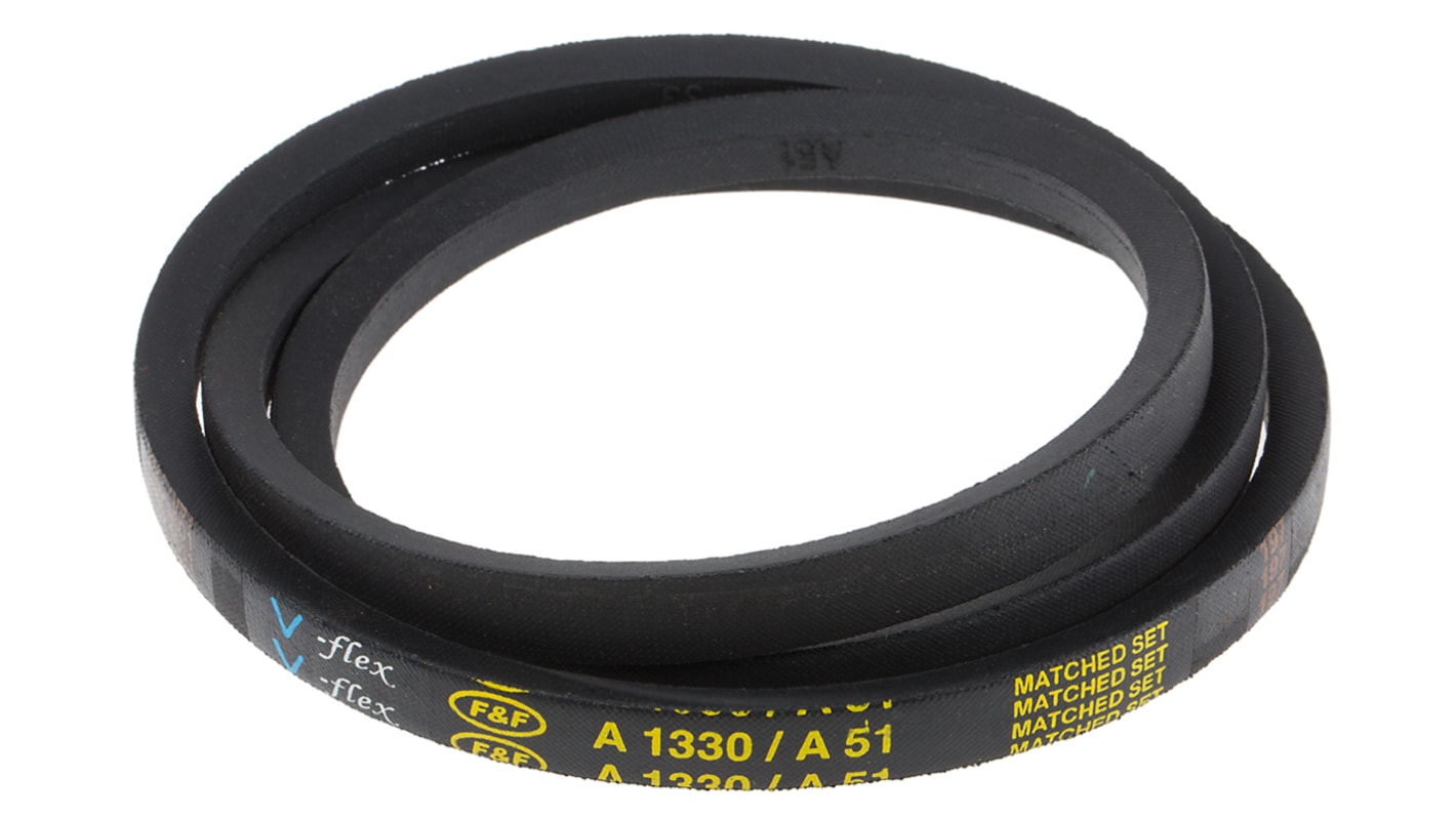 RS PRO Drive Belt, belt section A, 1300mm Length