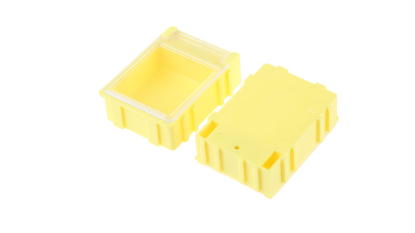 Licefa Yellow ABS Compartment Box, 21mm x 56mm x 42mm