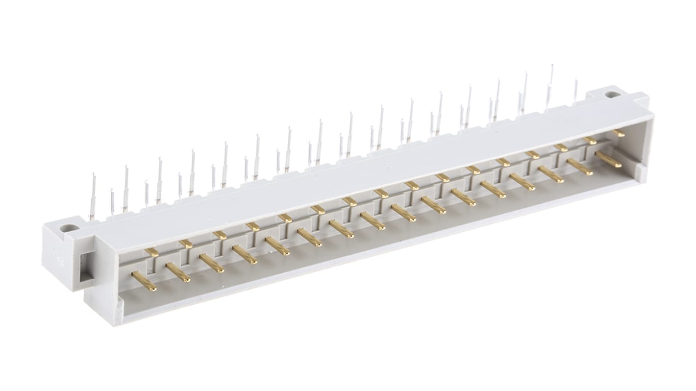 Connettore DIN 41612 HARTING Maschio, , Angolo retto, 32 vie 2 file, terminazione a saldare