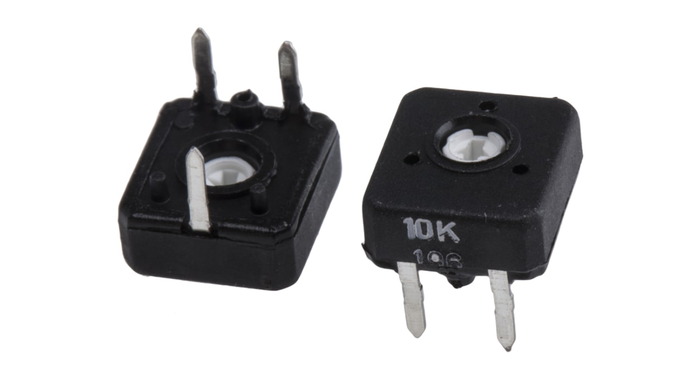 TE Connectivity CB10LV 1-Gang THT Trimmer-Potentiometer, Einstellung von oben, 10kΩ, ±20%, 3/20W, Pin, L. 11mm