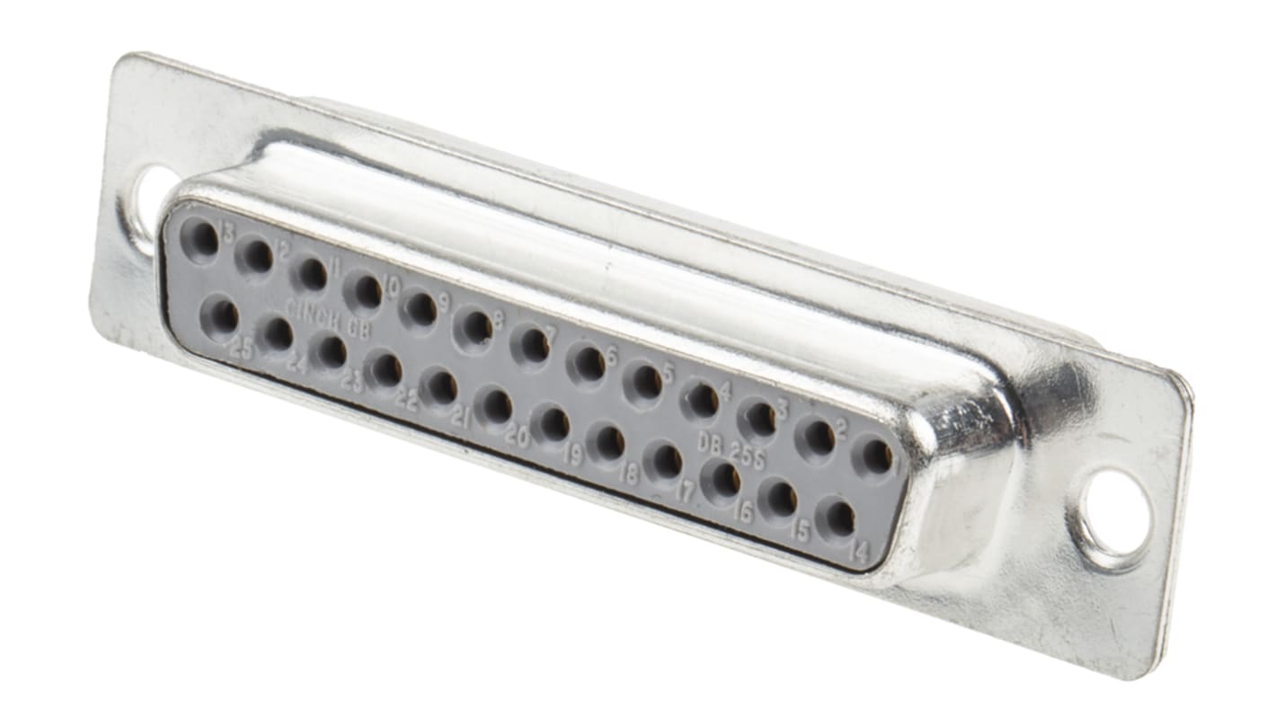 RS PRO 25 Way Panel Mount D-sub Connector Socket