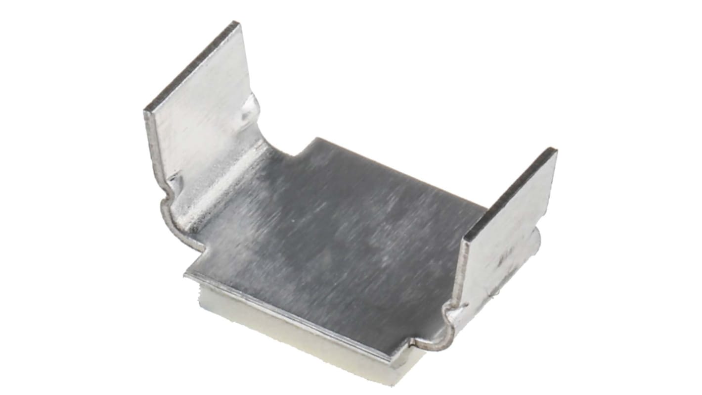 RS PRO Natural Aluminium Open Arm Clip, 12.7mm Max. Bundle
