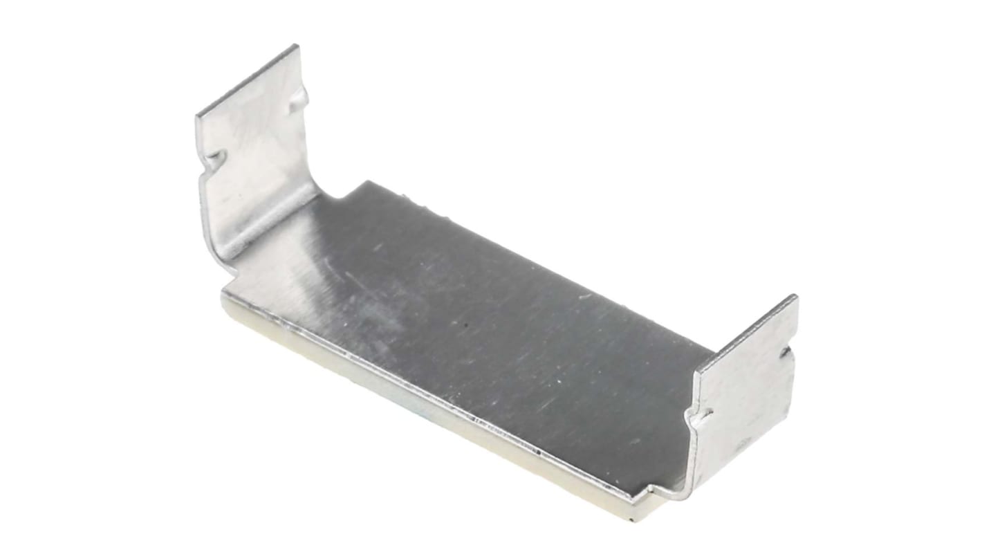 RS PRO Natural Aluminium Open Arm Clip, 10mm Max. Bundle