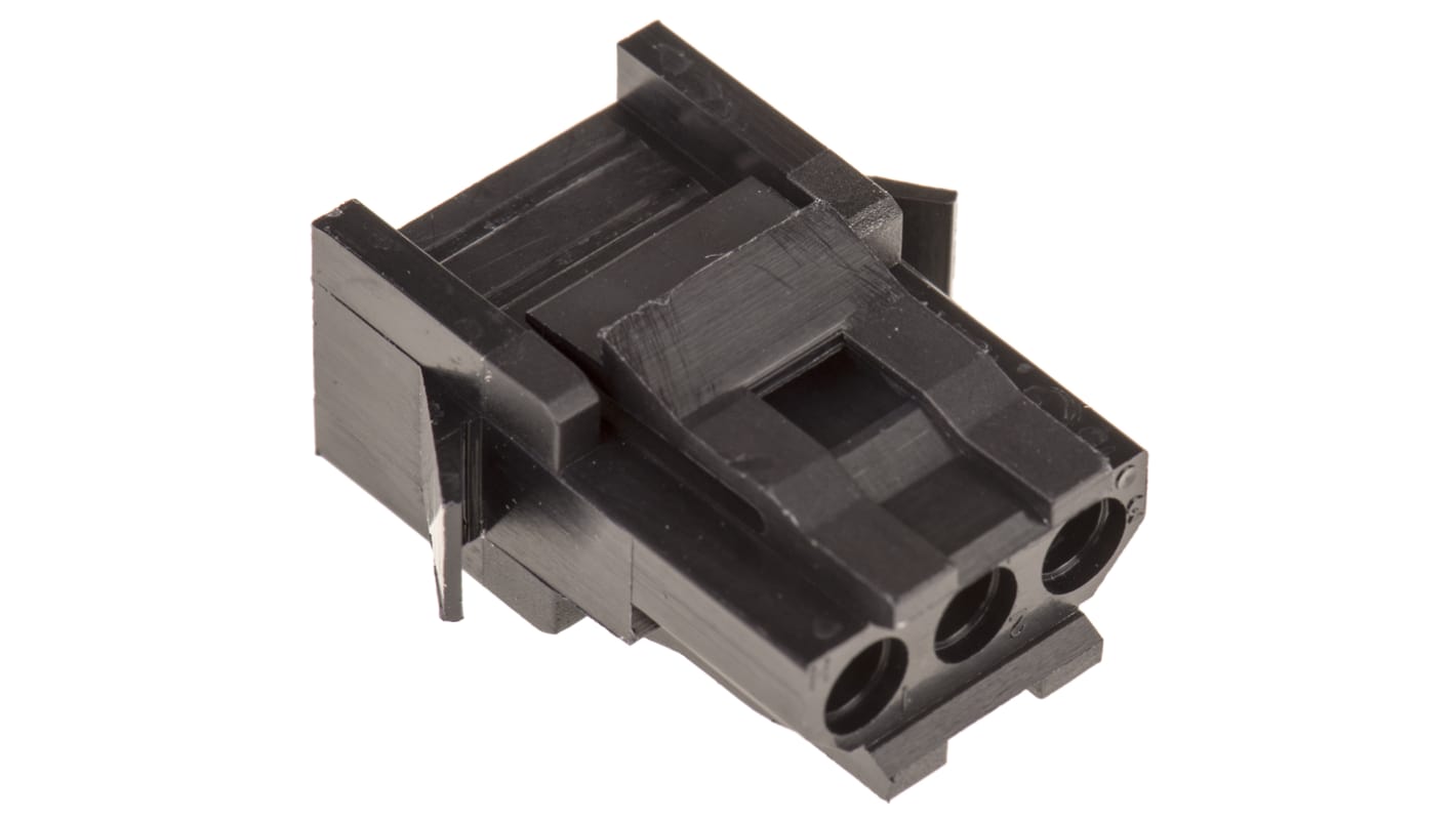 ITT Cannon, Trident Female Connector Housing, 5.08mm Pitch, 3 Way, 1 Row