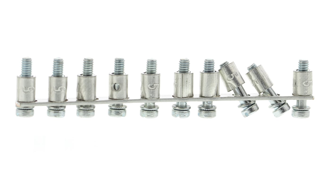 Weidmuller Q Series Jumper Bar for Use with DIN Rail Terminal Blocks, 2A