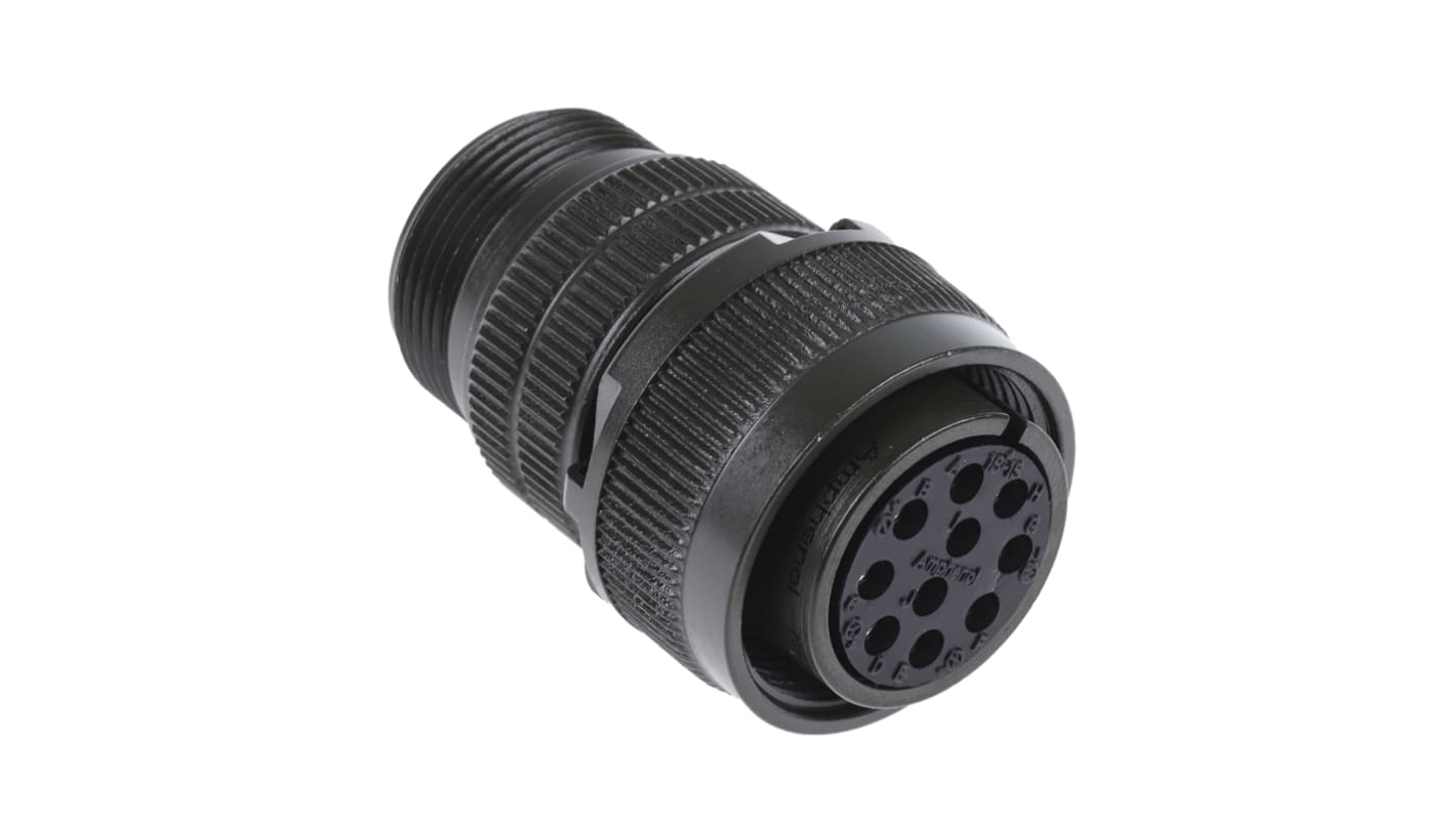 Amphenol Industrial, MS3106A, Copper Alloy 10 Way Cable Mount MIL Spec Circular Connector, Socket Contacts,Shell Size