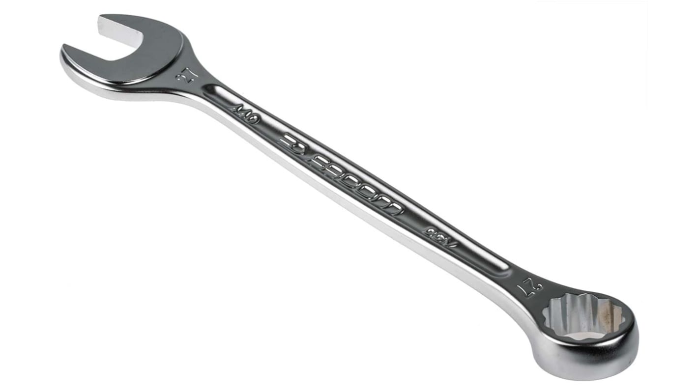 Facom Combination Spanner, 27mm, Metric, Double Ended, 295 mm Overall