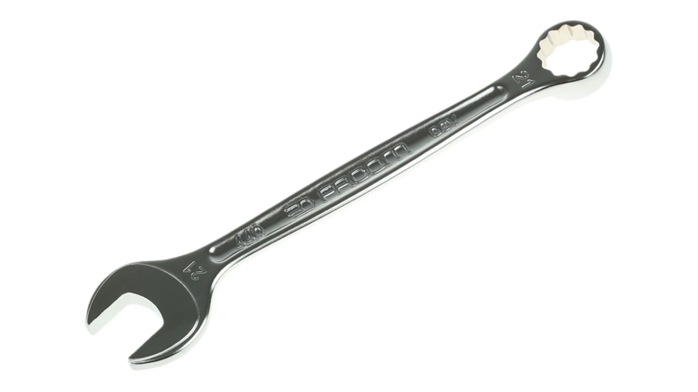 Facom Combination Spanner, 21mm, Metric, Double Ended, 233 mm Overall