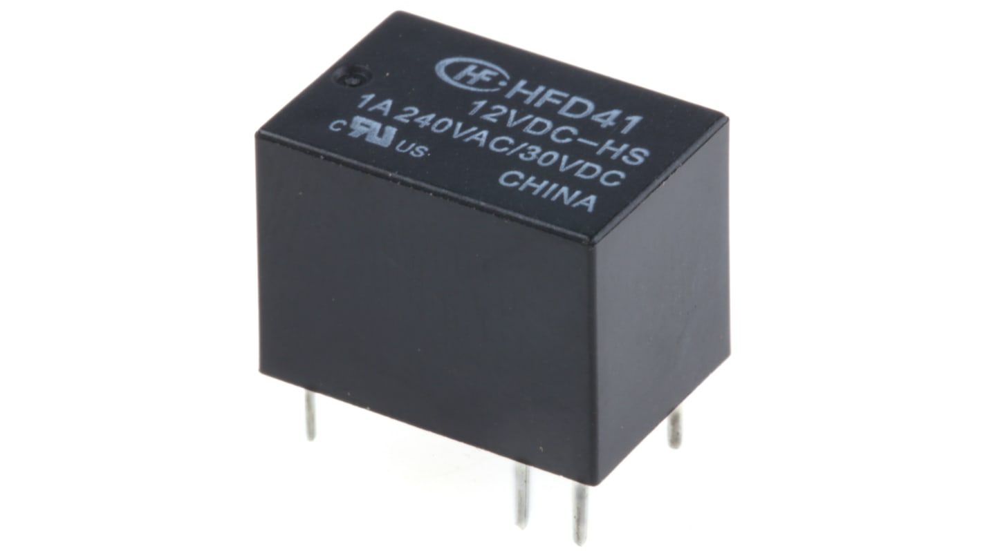 RS PRO PCB Mount Non-Latching Relay, 12V dc Coil, 3A Switching Current, SPDT