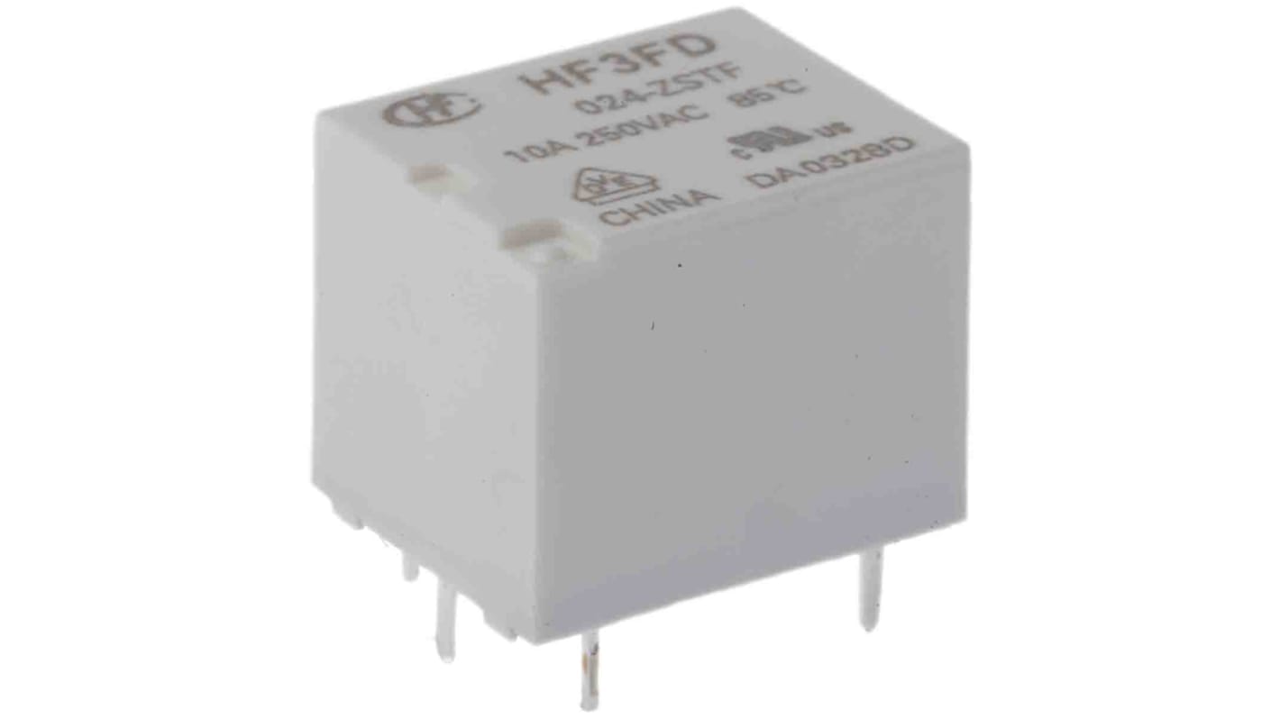 RS PRO PCB Mount Power Relay, 24V dc Coil, 10A Switching Current, SPDT