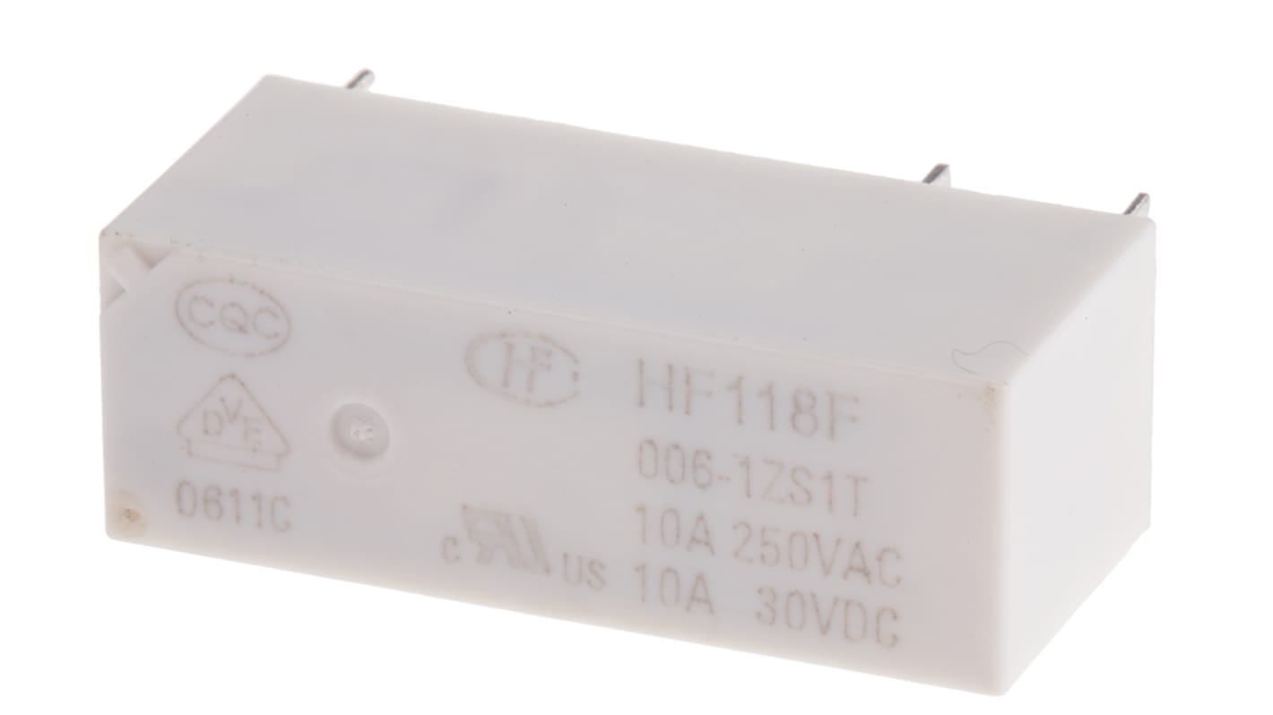 RS PRO PCB Mount Power Relay, 6V dc Coil, 10A Switching Current, SPDT