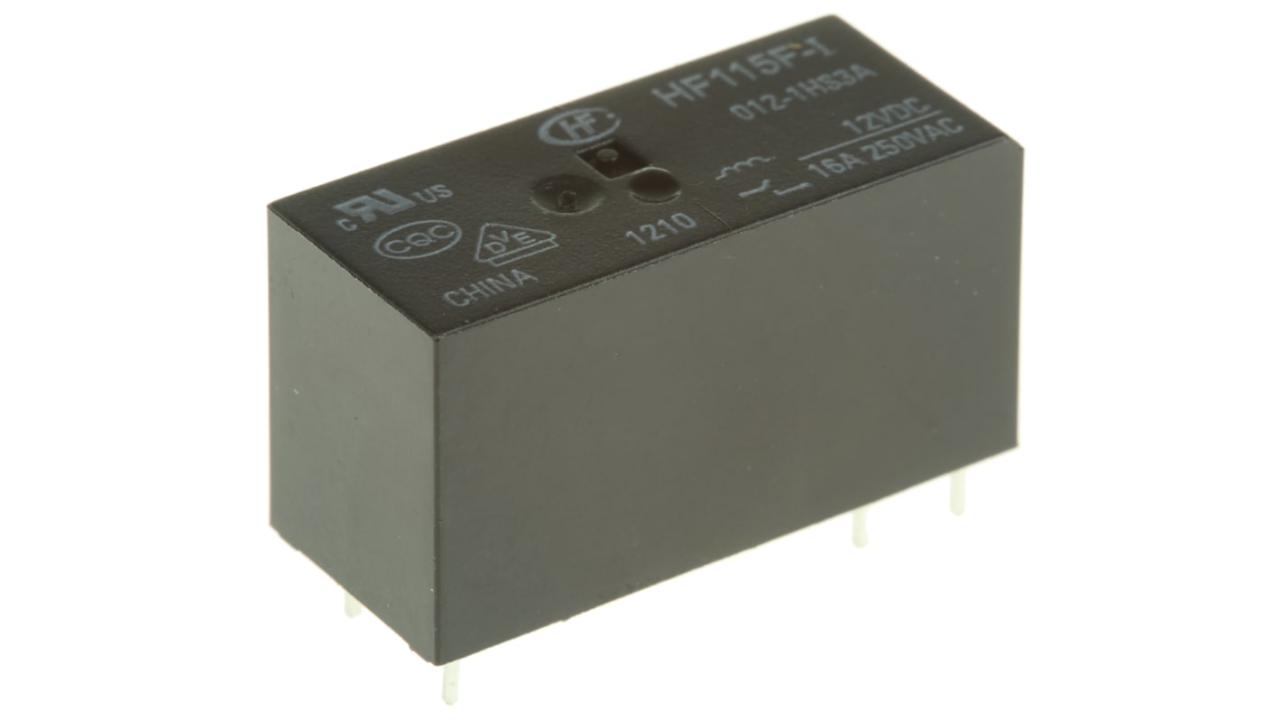 Relais de puissance RS PRO, 1 NO, bobine 12V c.c. Montage sur CI 400mW