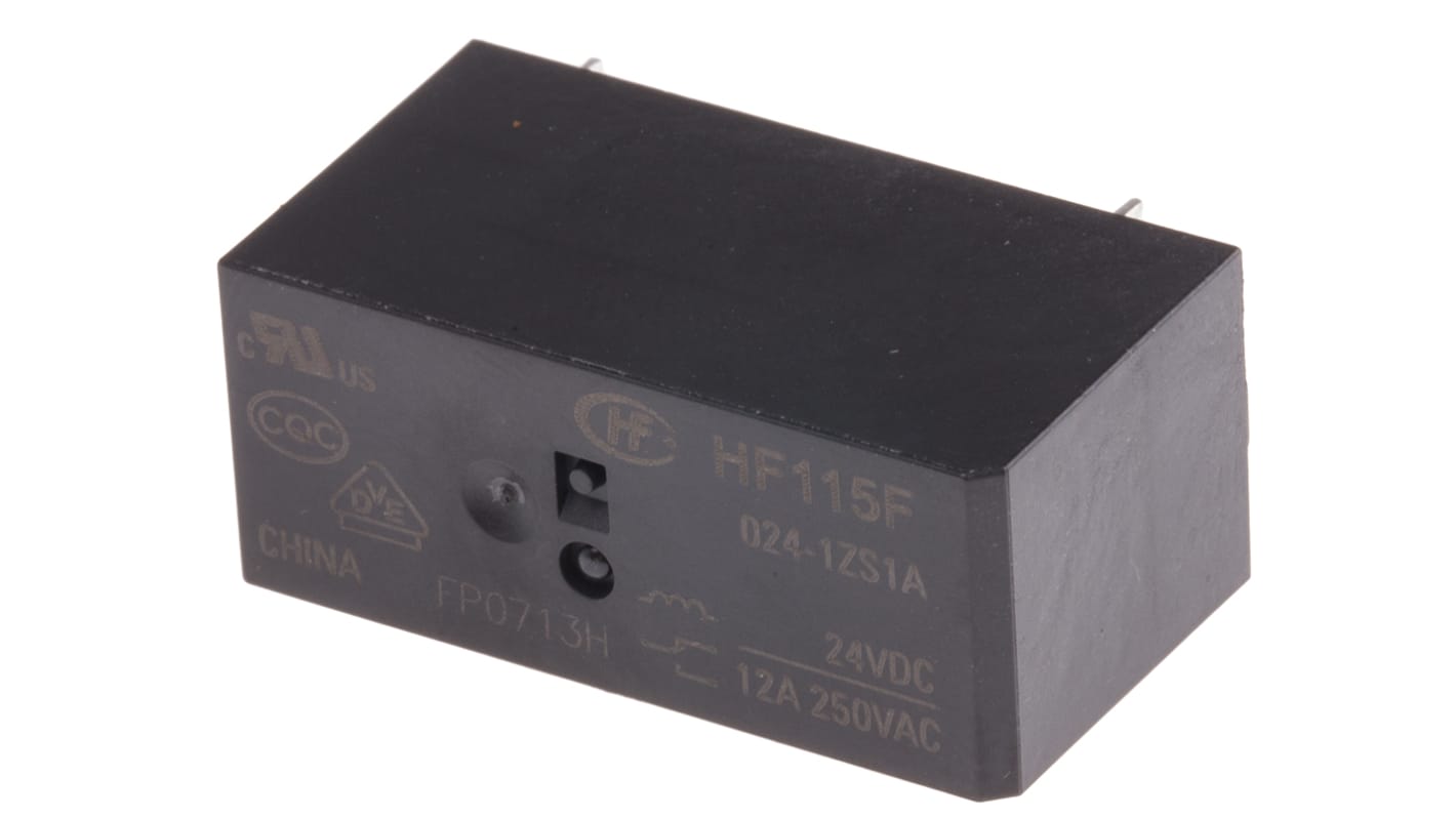 RS PRO PCB Mount Non-Latching Relay, 24V dc Coil, 12A Switching Current, SPDT