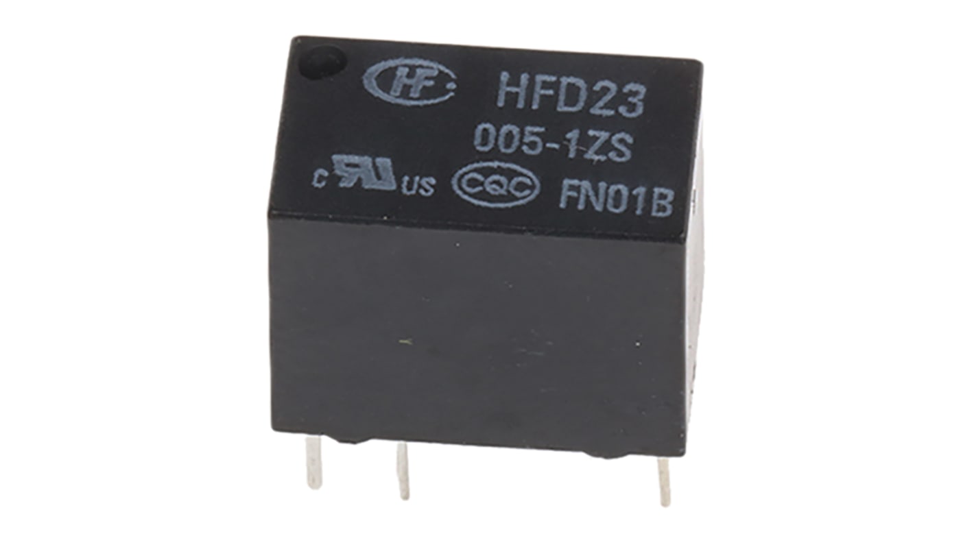 RS PRO 信号继电器, 5 V cc线圈, SPDT, PCB安装, 2A切换