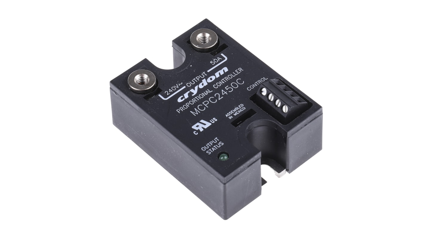 Sensata Crydom MCPC Series Solid State Relay, 50 A Load, Panel Mount, 280 V rms Load, 32 V dc Control