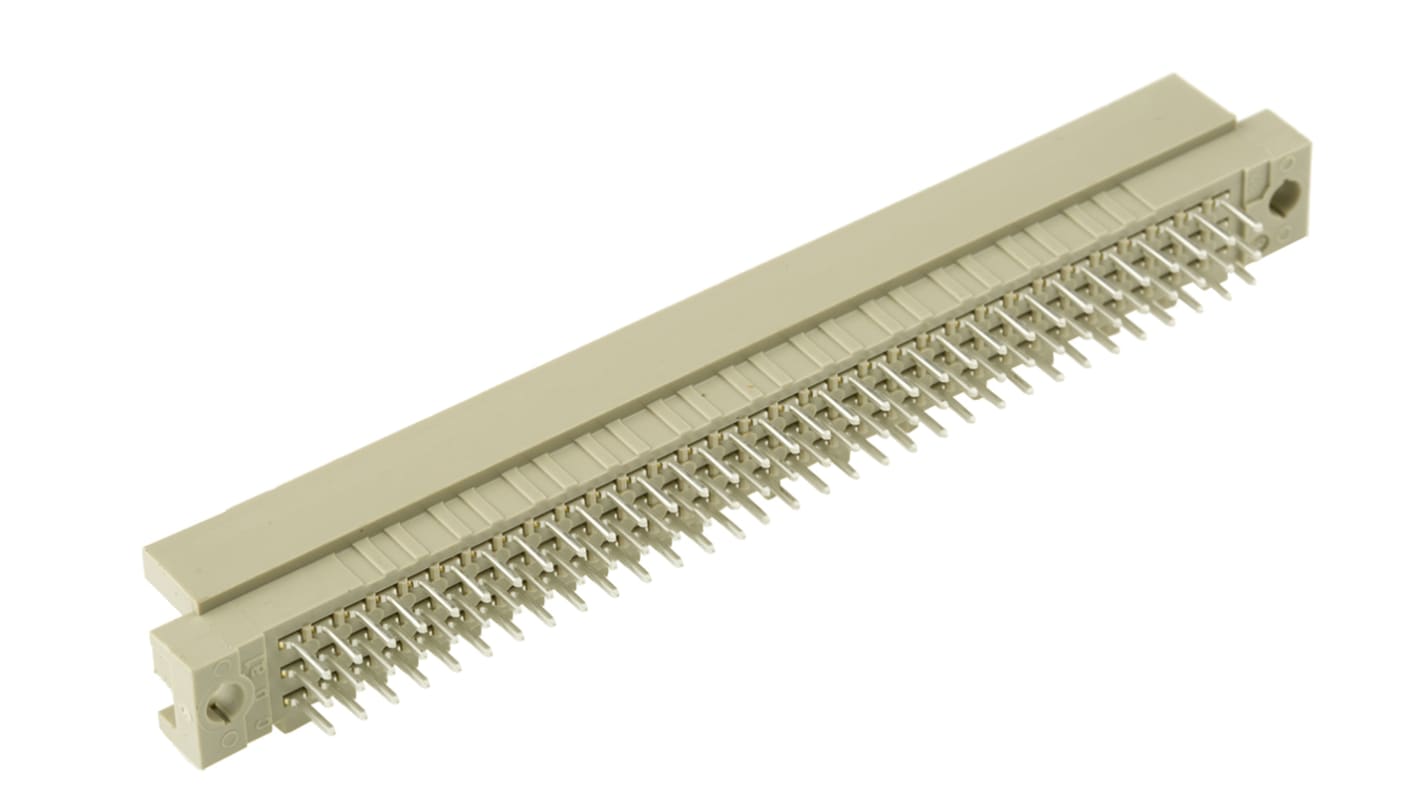 Connettore DIN 41612 HARTING Maschio, Ad angolo diritto, 96 vie 3 file, terminazione a saldare