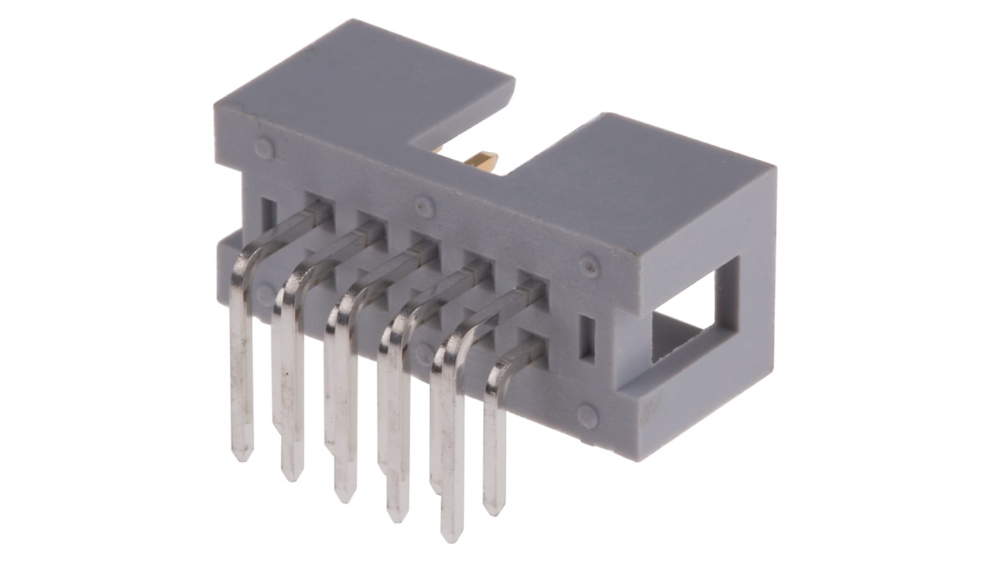 RS PRO Right Angle Through Hole PCB Header, 10 Contact(s), 2.54mm Pitch, 2 Row(s), Shrouded